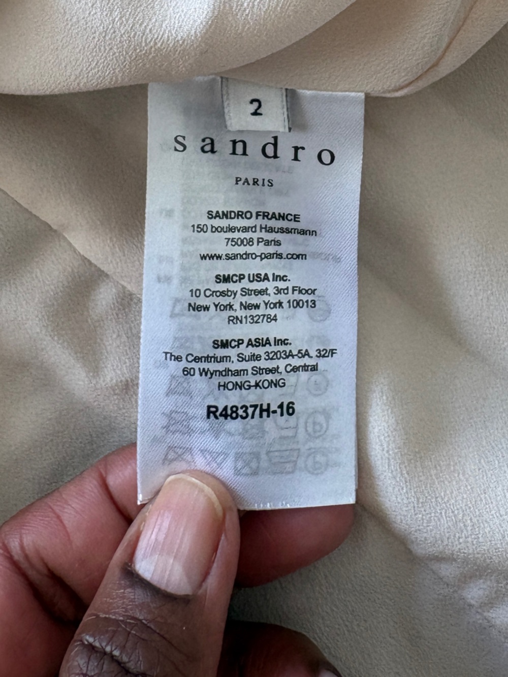 Sandro Paris Peaches High Neck Lace Dress Sz 2 Blush Pink Soft Glamour Romantic - Picture 11 of 15